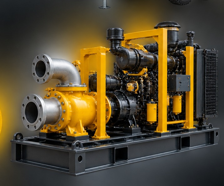 JVP-DWP-300D High-Capacity Diesel Dewatering Pump